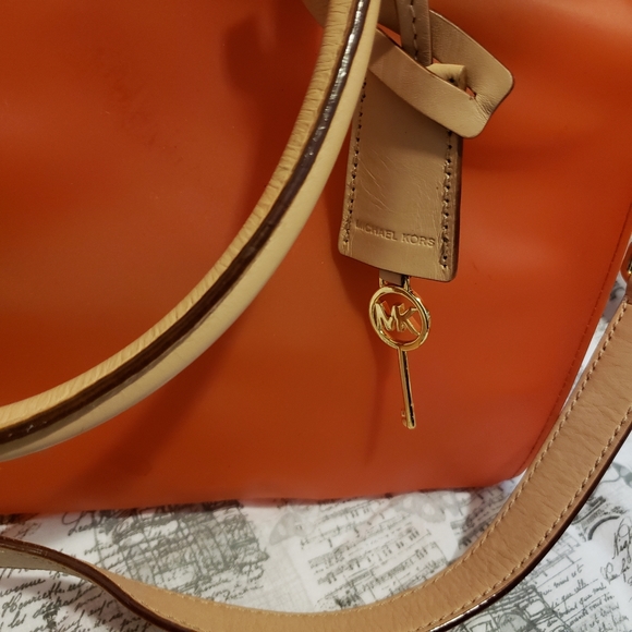 MICHAEL KORS HAMILTON Jelly Orange Tote - Picture 6 of 11
